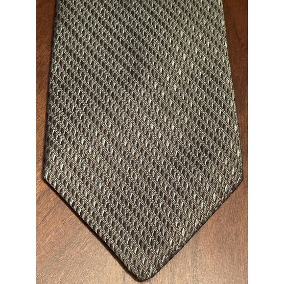 Tommy Hilfiger Green 100% Imported Silk Men’s Neck Tie Made In Usa - Picture 1 of 9